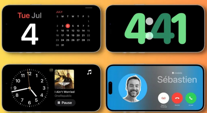 任丘苹果手机维修分享iOS17横屏充电待机显示有什么好处 