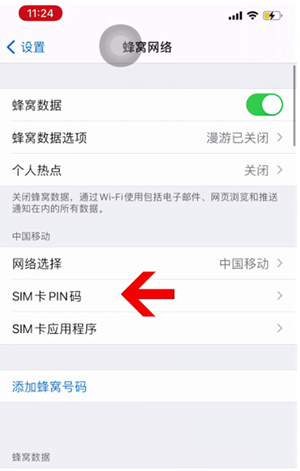 任丘苹果14维修网分享如何给iPhone14的SIM卡设置密码 