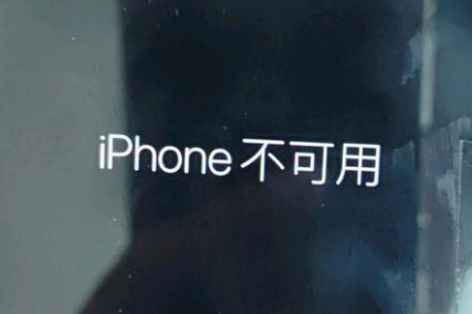 任丘苹果服务网点分享锁屏界面显示“iPhone 不可用”如何解决 