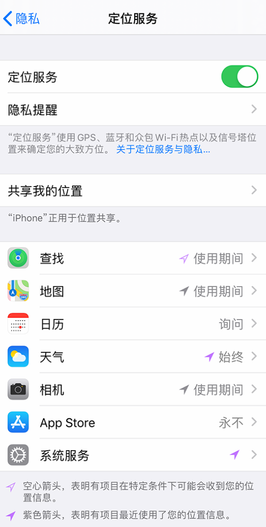 任丘苹果手机维修分享iPhone 状态栏中时间显示为蓝色图标是什么情况 
